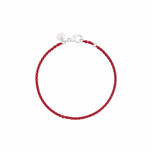 BRACELET EN ARGENT ROUGE