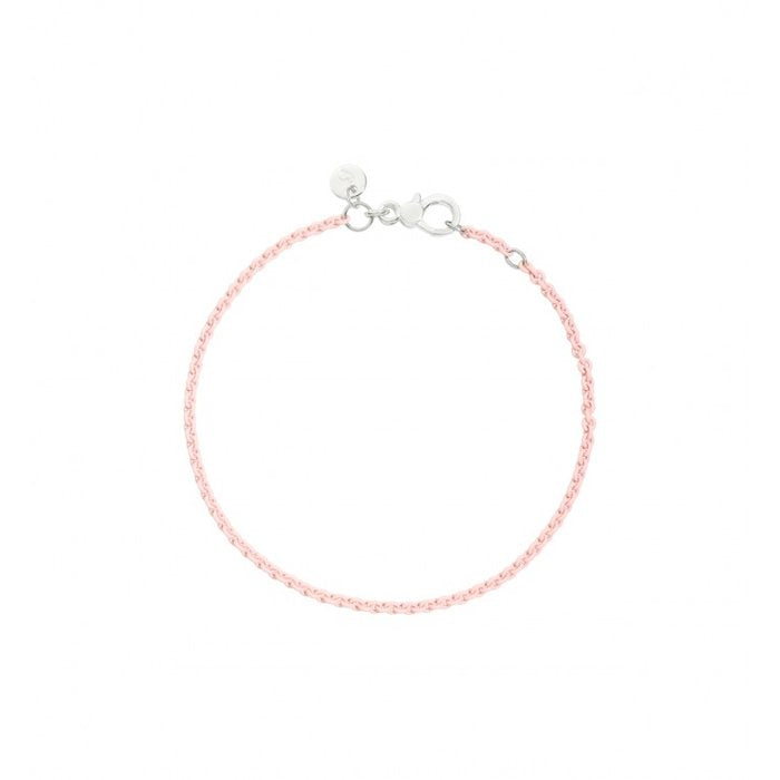 BRACCIALE IN ARGENTO ROSA PASTELLO