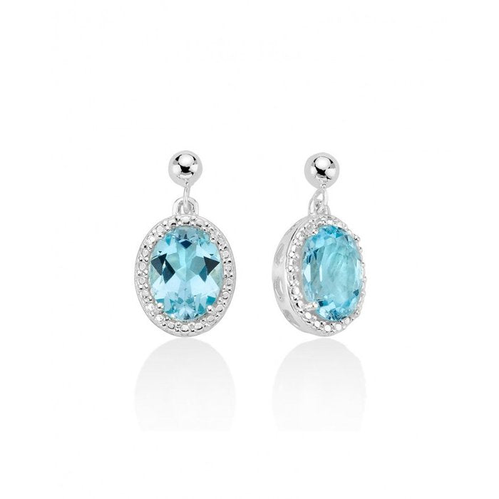 Blue Topaz Earrings