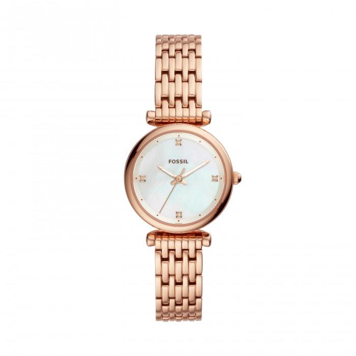 Orologio Carlie Mini a tre sfere in acciaio tonalità oro rosa - gioielleriaperdichizzi.it