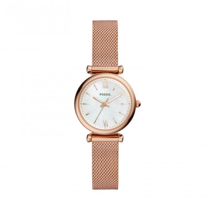 Orologio Carlie Mini a tre sfere in acciaio tonalità oro rosa - gioielleriaperdichizzi.it