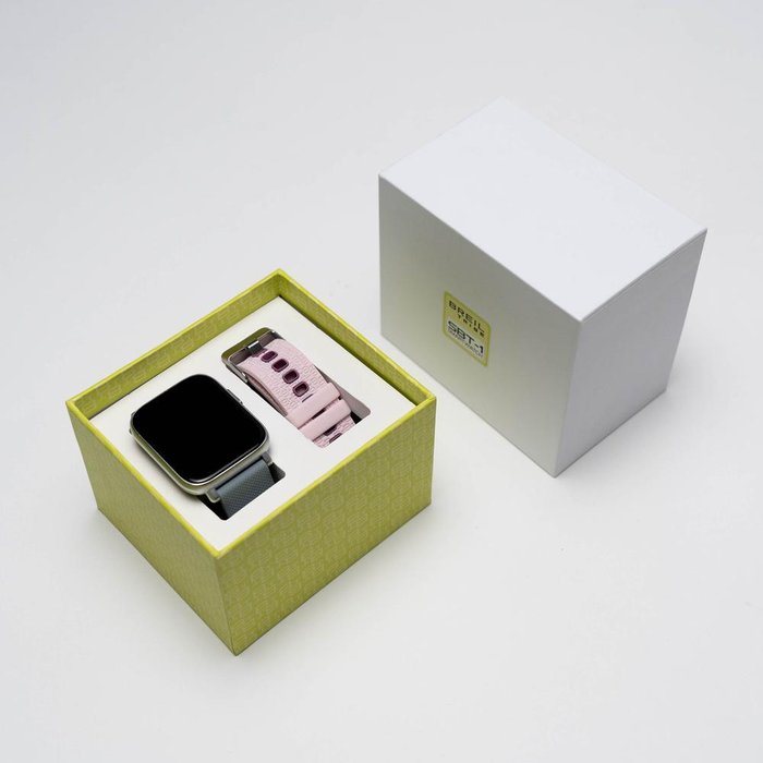 SBT-1 - SMARTWATCH CON DOPPIO CINTURINO E CASSA 36 x 44 MM