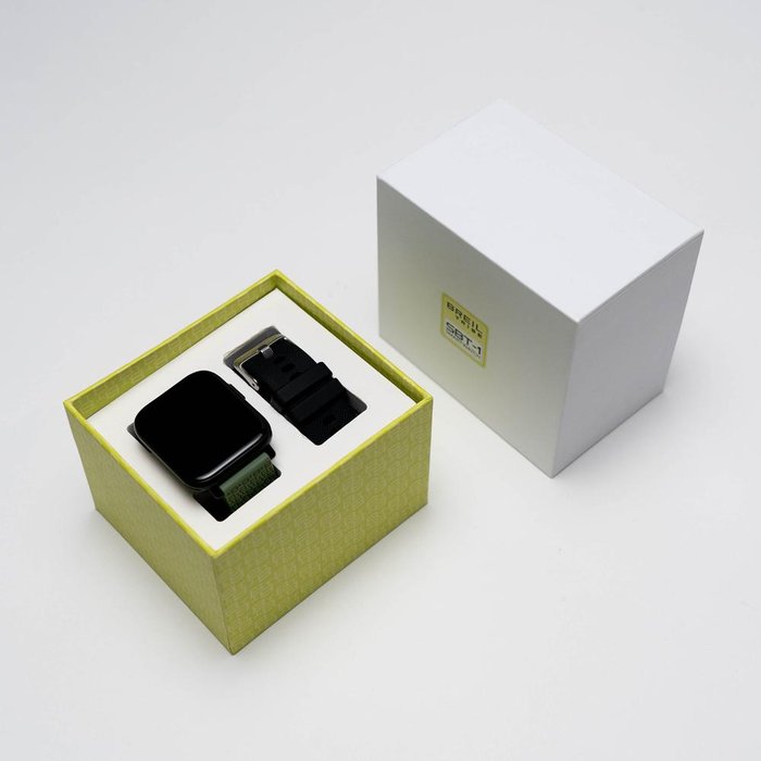 SBT-1 - SMARTWATCH CON DOPPIO CINTURINO E CASSA 36 x 44 MM