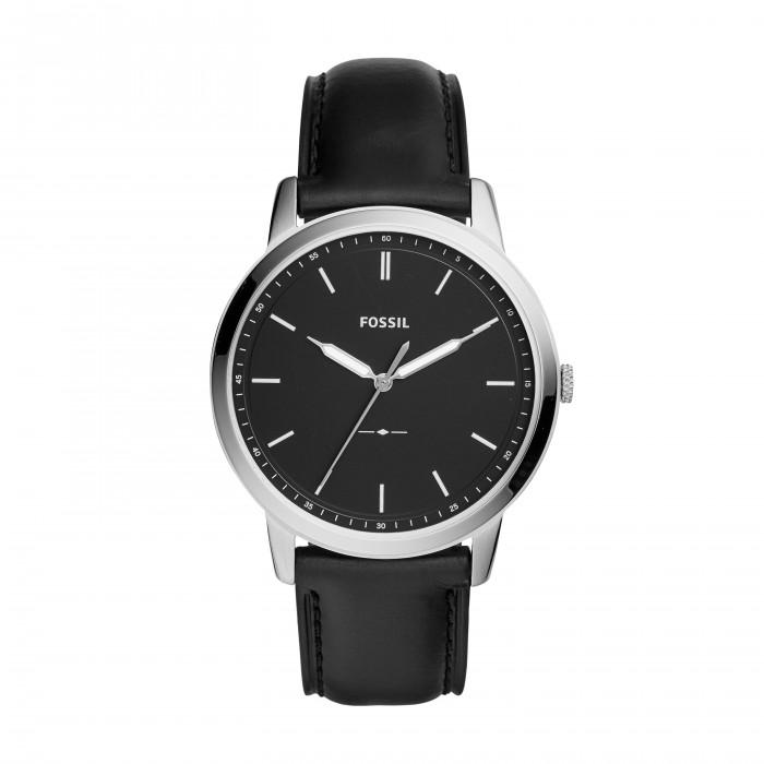 Orologio The Minimalist a tre sfere con cinturino in pelle nera - gioielleriaperdichizzi.it