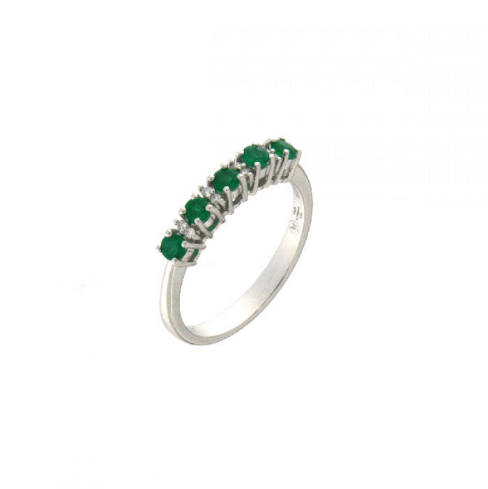 EMERALD AND BR RING