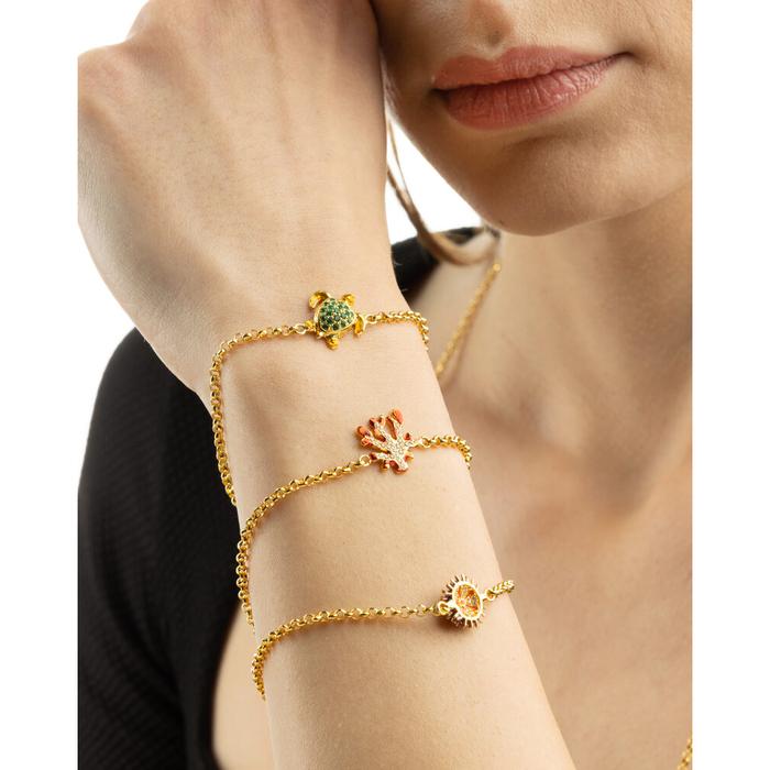 Bracciale Rolò Corallo Lapilli