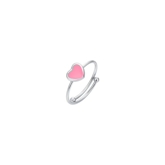 STEEL RING FOR GIRLS WITH HEART