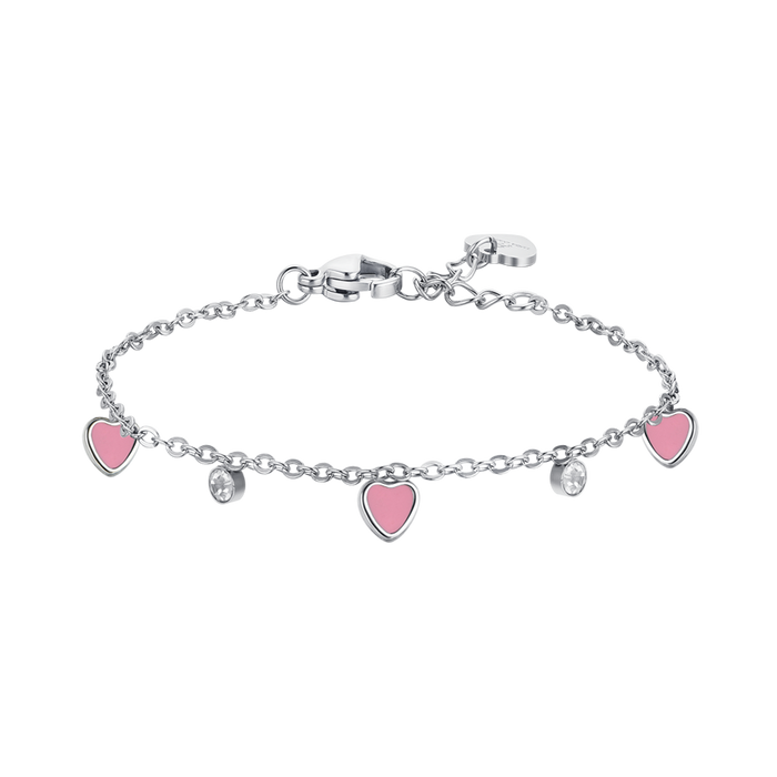 GIRL'S STEEL BRACELET WITH HEART