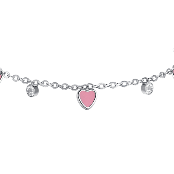 GIRL'S STEEL BRACELET WITH HEART