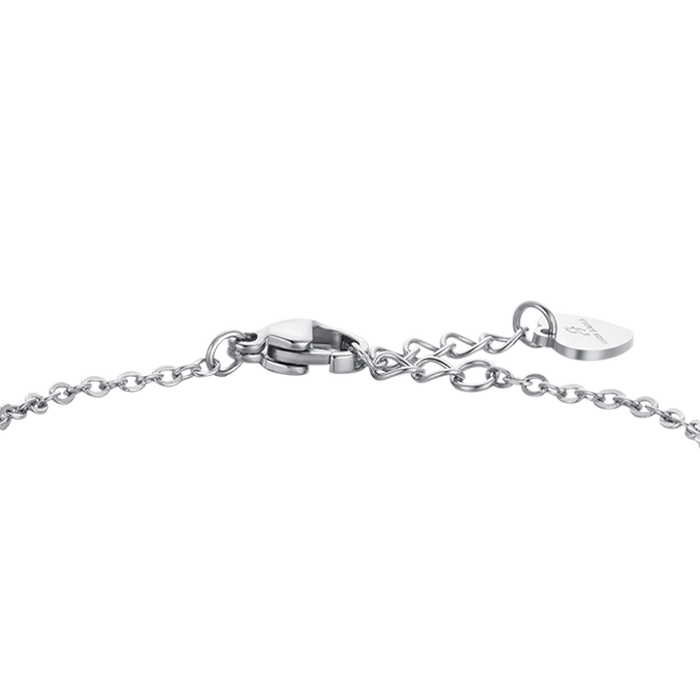 BRACCIALE BAMBINA IN ACCIAIO CON FARFALLE E PIASTRA