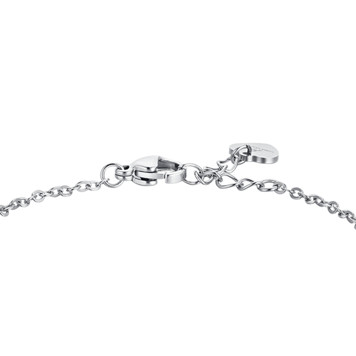 GIRL'S BRACELET IN STEEL WITH HEARTS AND CRYSTALS