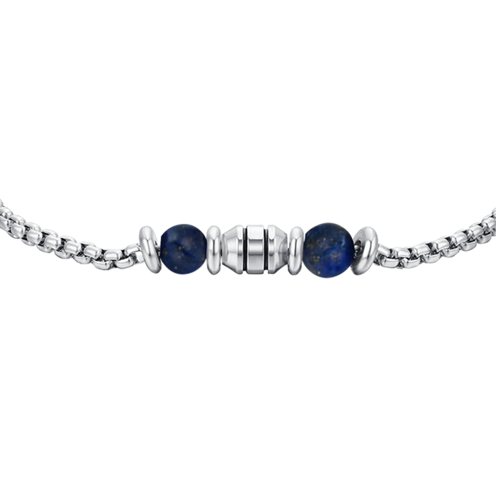 BRACCIALE BAMBINO IN ACCIAIO PIETRE BLU