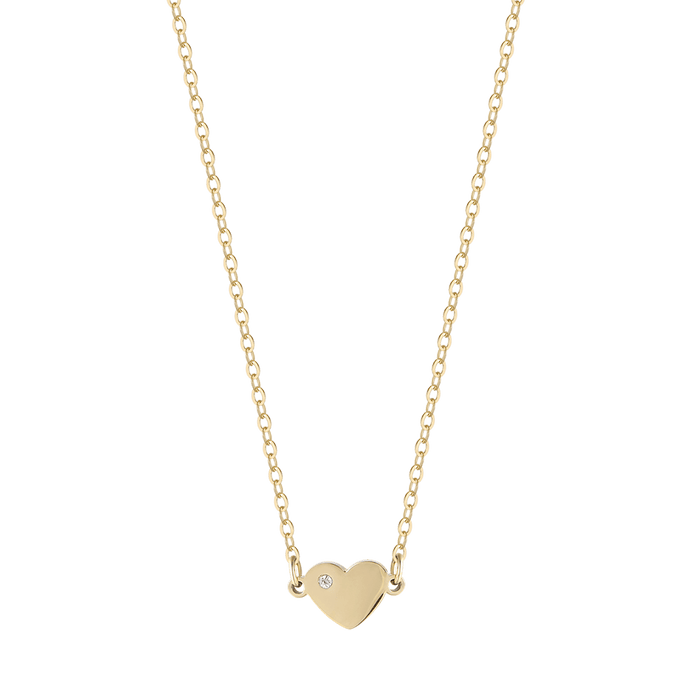 GIRL'S NECKLACE IN STEEL WITH HEART