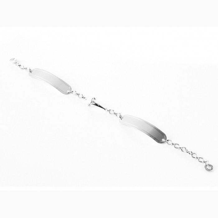 Bracelet avec inscription sur plaques