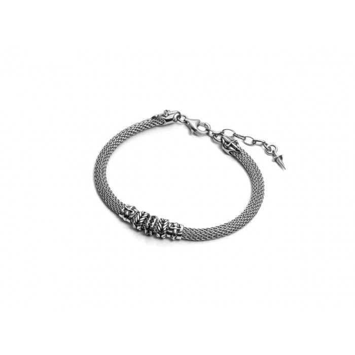 Bracciale rete zirconi neri