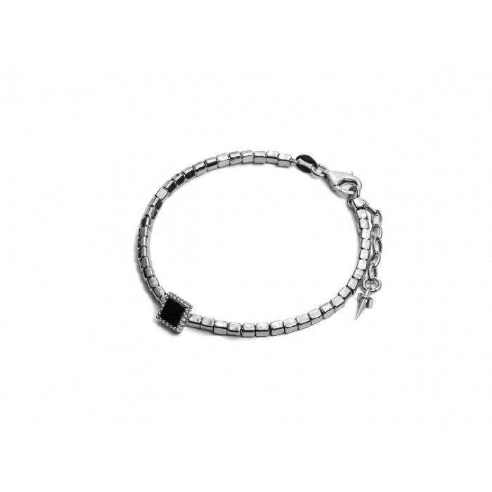 Bracelet en pierre noire