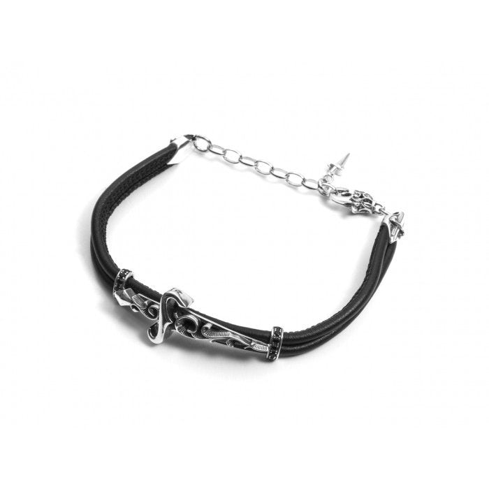 Bracciale cuoio spadino