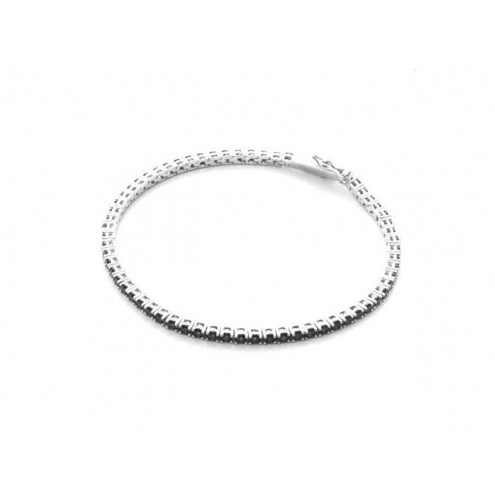 Bracciale tennis zirconi neri