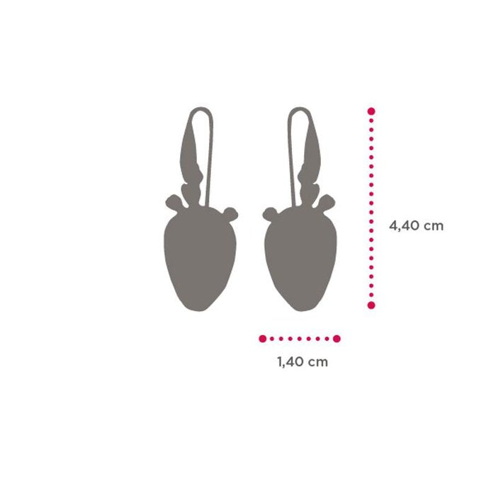 Earrings Pala Prickly Pear Lapilli