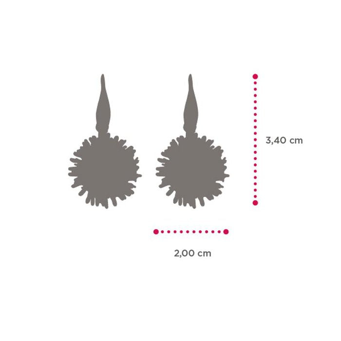 Boucles d'oreilles Lapilli Hérisson