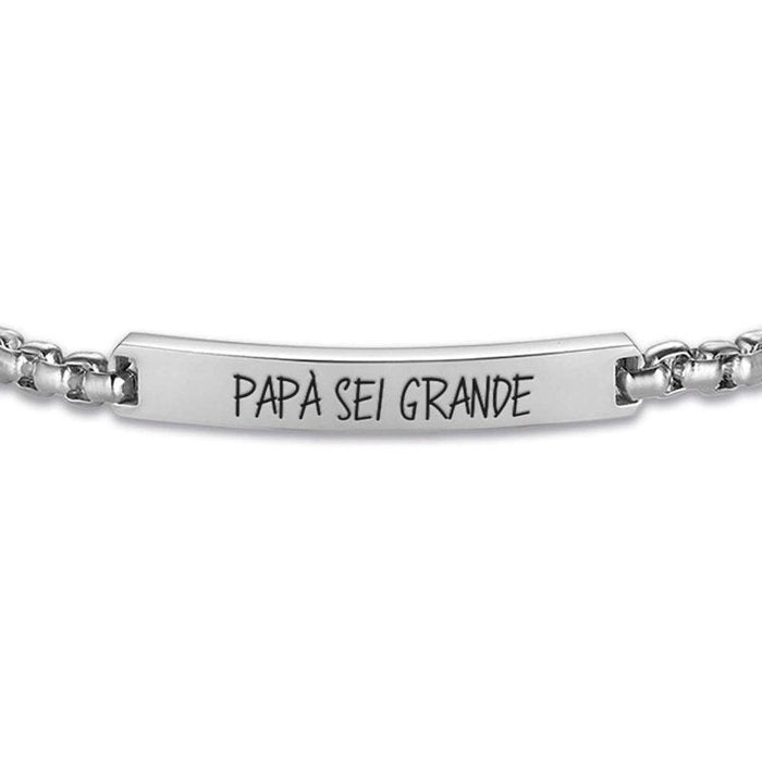 Bracelet en acier papa tu es génial