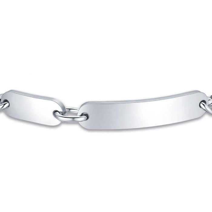 Bracciale in acciaio con elemento in acciaio