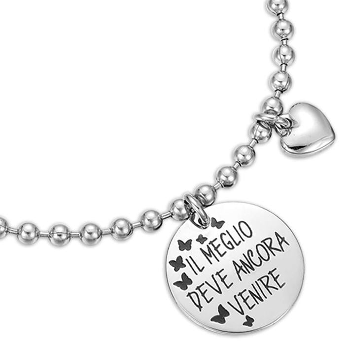 Bracelet avec inscription « Le meilleur reste à venir »