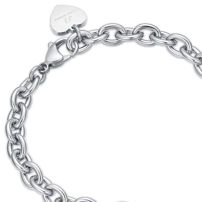 Bracelet en acier avec cœur « Merci professeur »