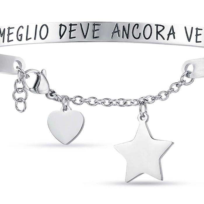 Steel Bracelet With The Best Is Yet To Come Written