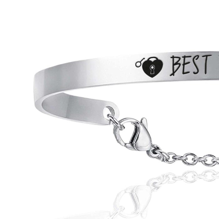 Bracciale in acciaio best friends