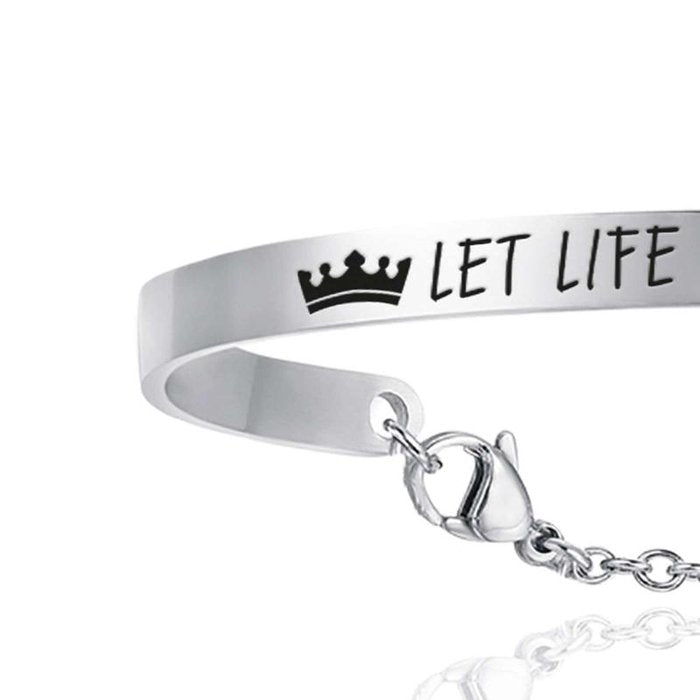 Bracciale in acciaio let life surprise you