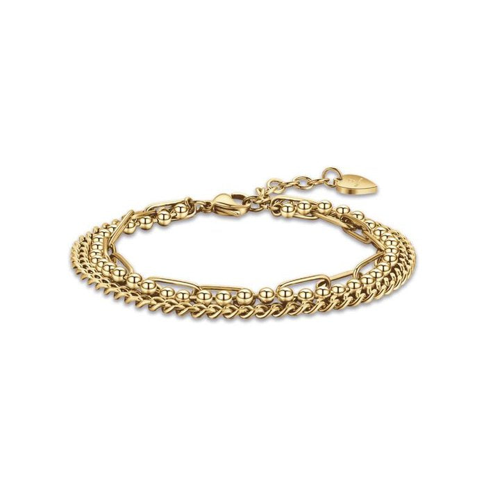 Bracciale in acciaio ip gold