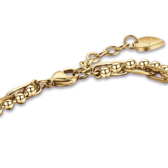 Bracciale in acciaio ip gold