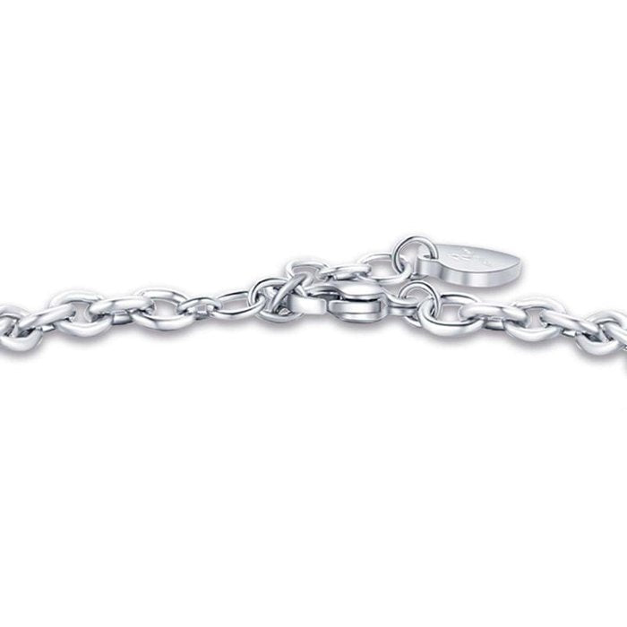 Bracelet en acier avec couronne