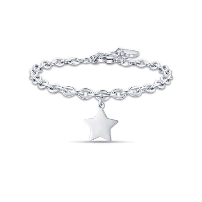 Bracciale in acciaio con stella