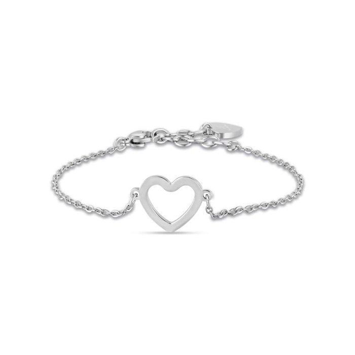 Steel bracelet with heart