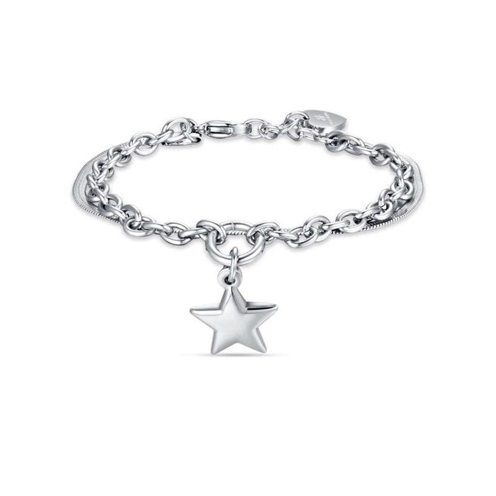 Bracciale in acciaio con stella