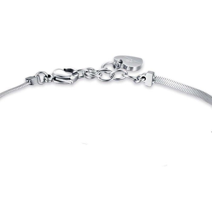 Bracciale in acciaio con pietre multicolor