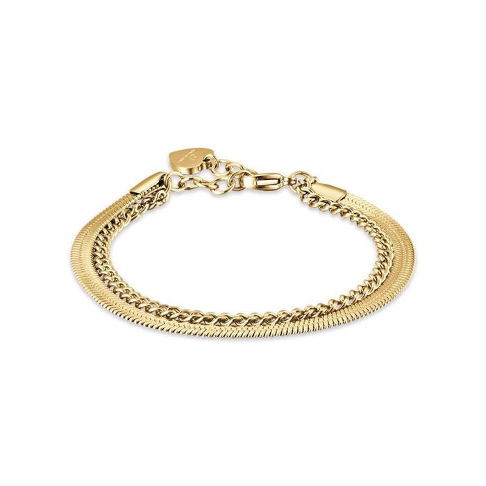 Bracciale in acciaio ip gold