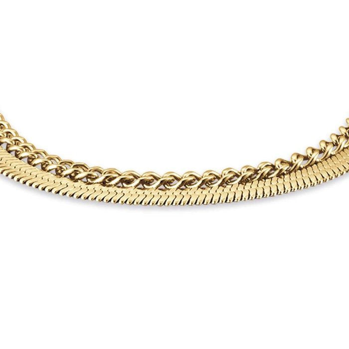 Bracciale in acciaio ip gold