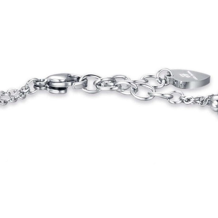 Bracciale in acciaio con perle