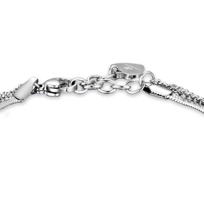 Bracciale in acciaio con cuore