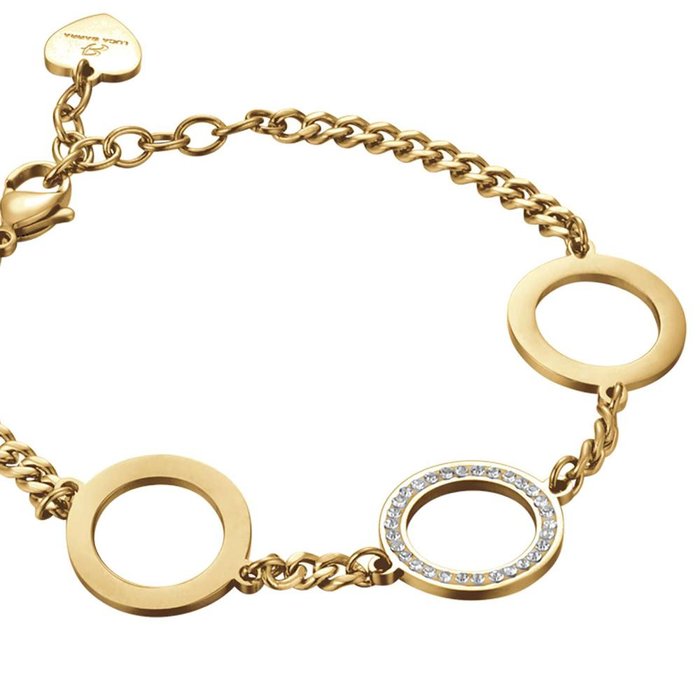 Bracciale in acciaio ip gold
