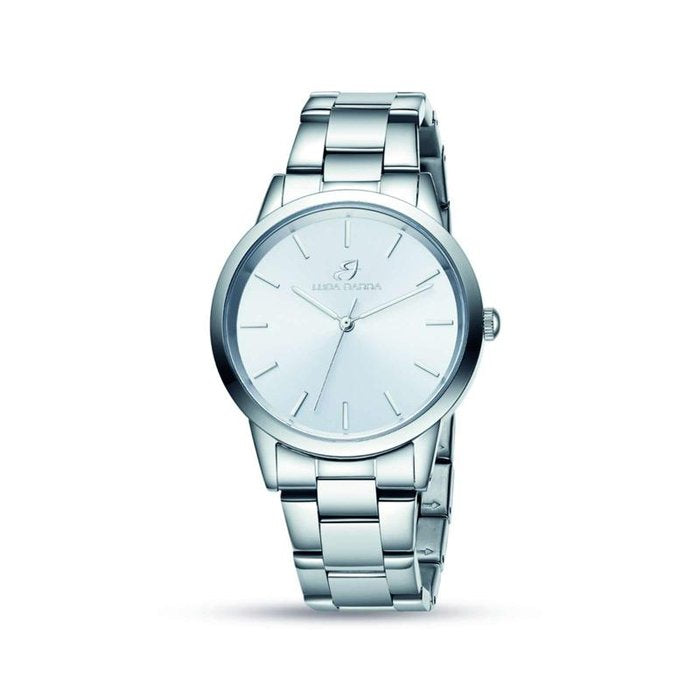 Orologio in acciaio con cassa in acciaio quadrante silver