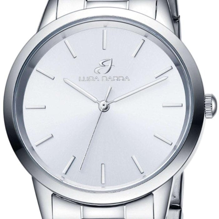 Orologio in acciaio con cassa in acciaio quadrante silver