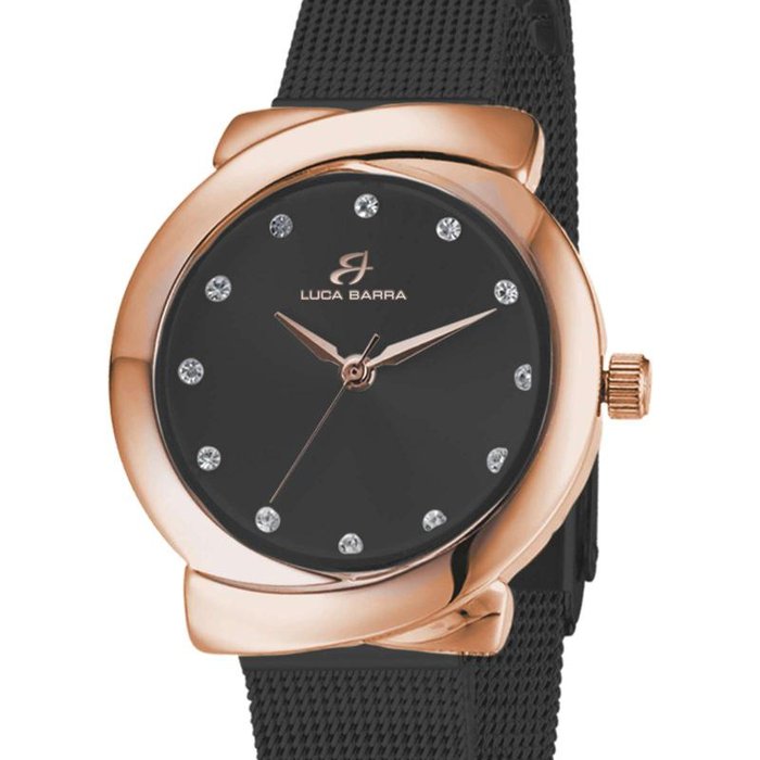 Orologio in acciaio ip nero