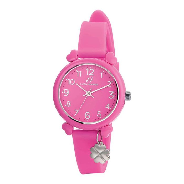 Orologio in silicone fucsia