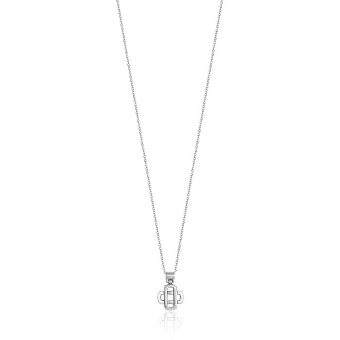 Collier en acier avec pendentif