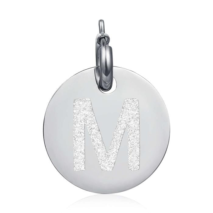 Charm Lettre M Paillettes