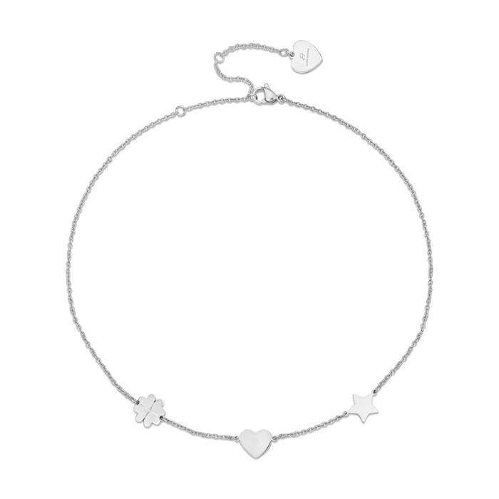 Collier en acier avec symboles